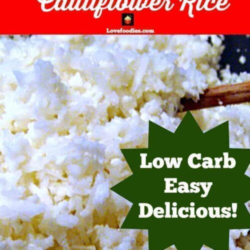 How to Make Cauliflower Rice, quick easy recipe for the microwave