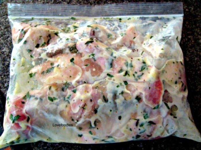 Mint and Lime Yogurt Chicken Lovefoodies