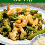 Sesame Chicken, Shrimp and Broccoli Stir Fry is a really quick and easy meal, delicious served with rice or noodles! This works well as an appetizer or main meal. You choose!