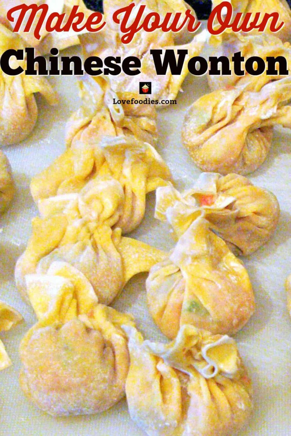 Chinese Wonton 6 Make your very own Chinese Wonton Soup, better than the restaurants for sure! Easy step by step instructions and great recipe for the filling and delicious broth.