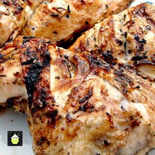 Flattened Moist BBQ Garlic and Lemon Chicken