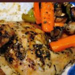 Meal In A Pan - What could be better than only one pan to wash? Yep, a great tasting dinner! Choose your favorite chicken pieces & veggies, add the flavorings and simply bake. | Lovefoodies.com