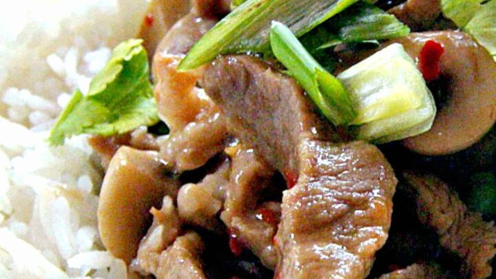 Pork and Mushroom Stir fry PTB