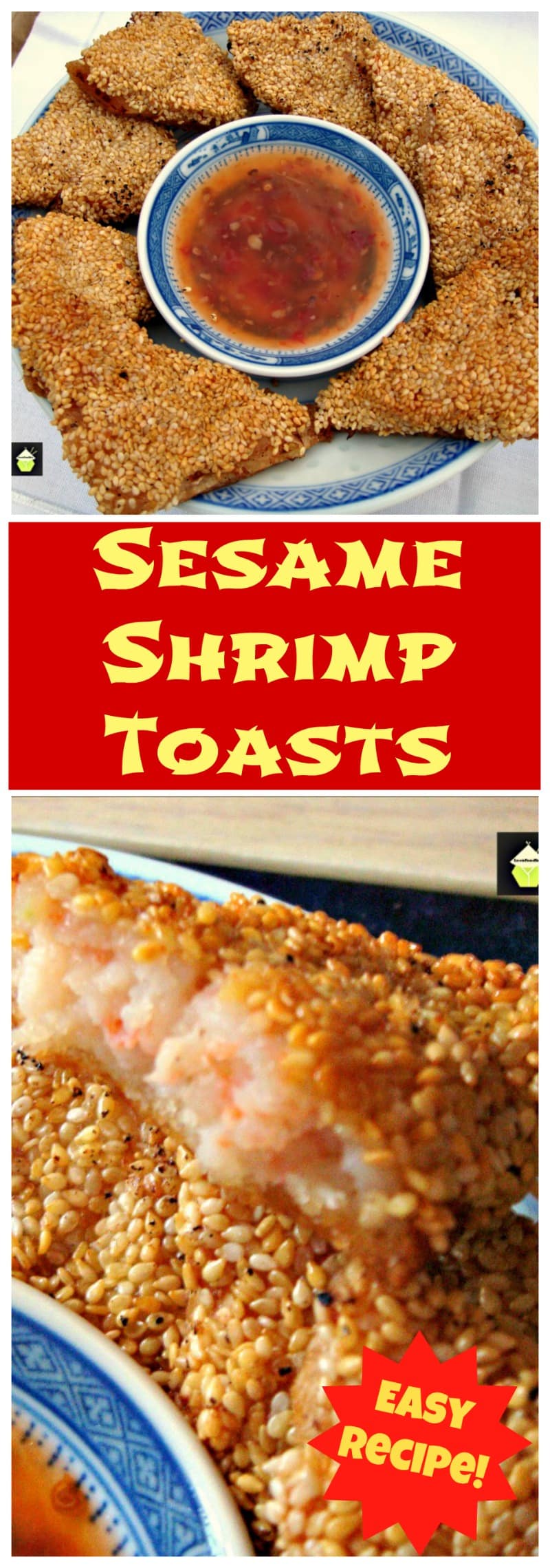 Sesame Shrimp / Prawn Toasts. These are a very popular little Asian appetizer, great for parties, or to have as a side with a nice soup.Easy recipe and budget friendly too!