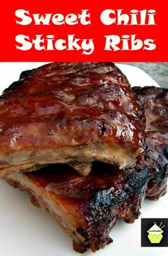 Sweet Chili Sticky Ribs with a fantastic marinade recipe, options for a quick cook and fall of the bone cook. Juicy tender spare ribs everytime! Oven or BBQ ribs recipe