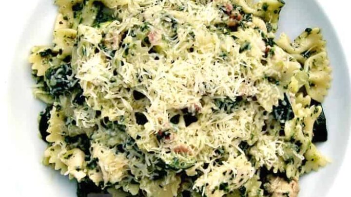 Tasty Chicken Bacon and Spinach PastaC