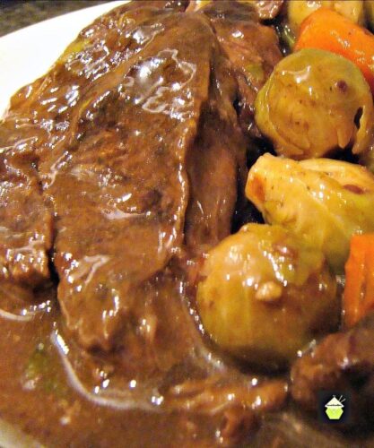 Beef and Ale Casserole. A lovely warming dinner, suitable for oven or slow cooker. The beef takes on a nice flavor and is so very tender!