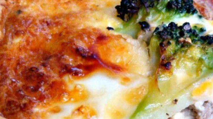 Beef and Broccoli Quiche. A twist on the classic Quiche, with a filling of cheese, beef and broccoli in a crisp pastry case. Delicious served warm with a side salad!