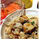 Creamy Garlic Mushrooms. This is a very quick, easy and delicious recipe, perfect as a side, serve on toast for brunch, or add to some lovely pasta!