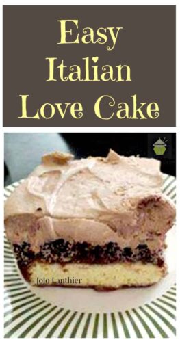 Easy Italian Love Cake. This is incredibly easy to make and tastes so good! | Lovefoodies.com