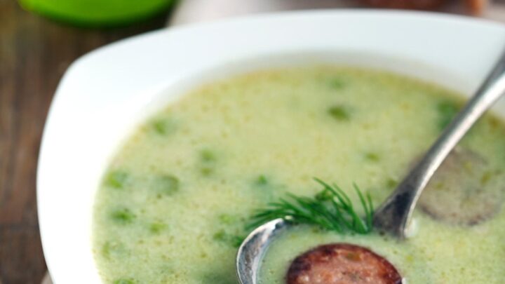 Garden Pea and Smoked Sausage kielbasa SoupH