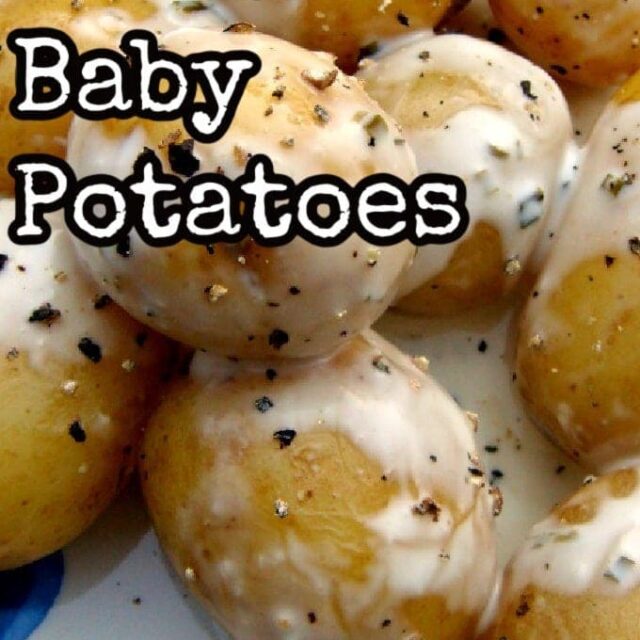 Garlic Baby Potatoes Lovefoodies