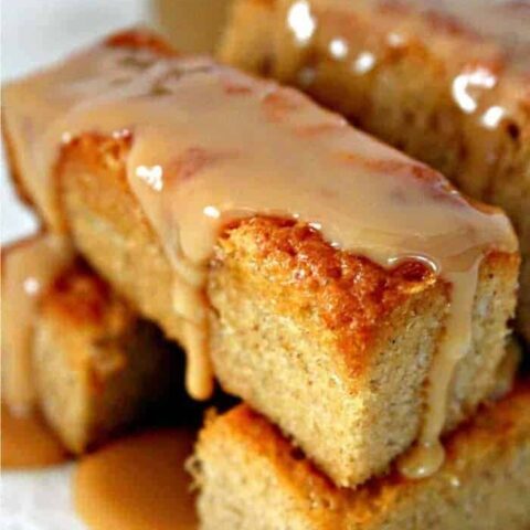 Mini Caramel Cakes Mini Caramel Cinnamon Spiced Cakes. Soft, fluffy cakes with a hint of holiday spice and drizzled with caramel! Make in a mini loaf pan or cupcake pan