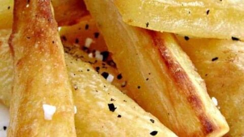 Super Crispy Crunchy Roast Parsnips are the perfect accompaniment to a Roast dinner. Crispy on the outside and fluffy on the inside!