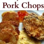 Here you have a simple Pork Chop, transformed into a moist and very tasty piece of meat, with a gentle flavor of pineapple and a lovely crunch from your favorite potato chips.