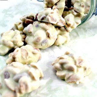 Chocolate Clusters! These little chocolate bites are quick and easy to make. You can also add raisins, your favorite nuts, cranberries, whatever you like! You choose!