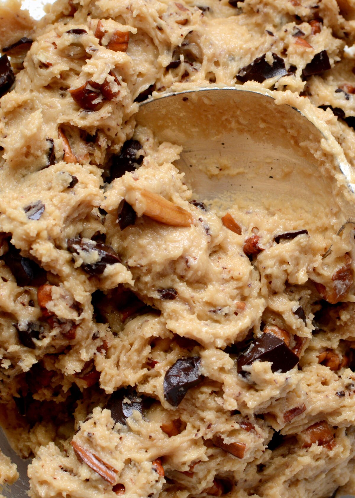 Chocolate Pecan Cookies, cookie dough ready Chocolate Pecan Cookies, cookie dough ready