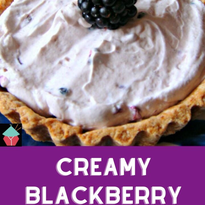 Creamy Blackberry Pie Creamy Blackberry Pie, a simple whipped fresh blackberry mousse using fresh cream and cream cheese, in a sweet buttery pastry case. A delicious summertime dessert