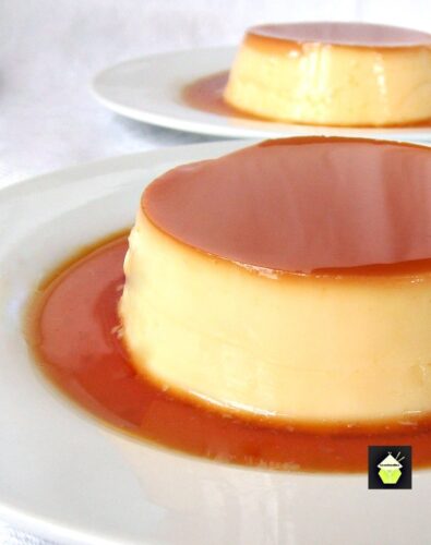 Creme Caramel Custard, Flan. A delicious baked egg custard dessert. Easy to follow instructions on how to make a silky smooth caramel leche or flan to die for!
