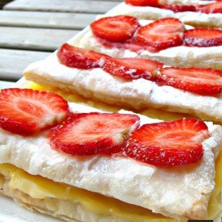 Easy Vanilla Slices. Creamy custard sandwiched between sheets of crispy puff pastry make for a nice chilled treat perfect for any occasion.