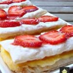 Easy Vanilla Slices. Creamy custard sandwiched between sheets of crispy puff pastry make for a nice chilled treat perfect for any occasion.