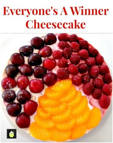3 in 1 NO BAKE Cheesecake. A delicious dessert using 3 different flavors to please everyone! Really easy recipe and great for parties. | Lovefoodies.com