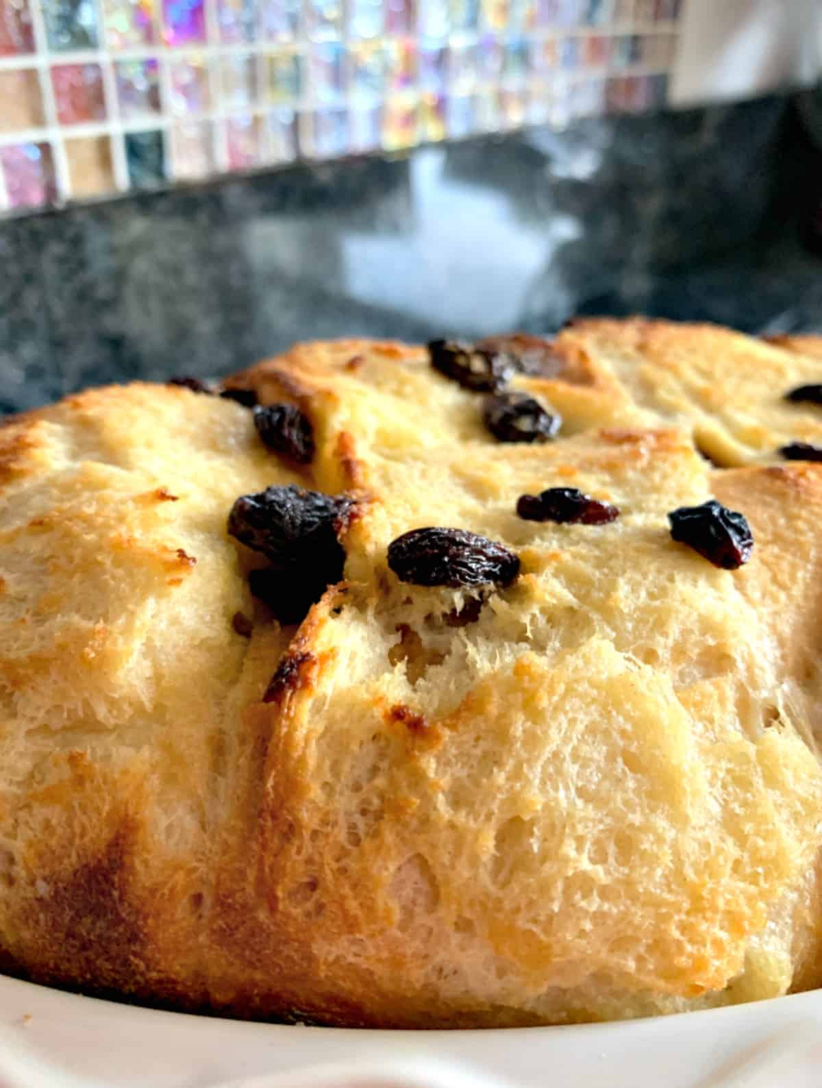 Light Fluffy Coconut Bread and Butter Pudding. Similar to French Toast only much fluffier. Great served warm from the oven just or with a blob of creamy coconut ice cream too! Light Fluffy Coconut Bread and Butter Pudding. Similar to French Toast only much fluffier. Great served warm from the oven just or with a blob of creamy coconut ice cream too!
