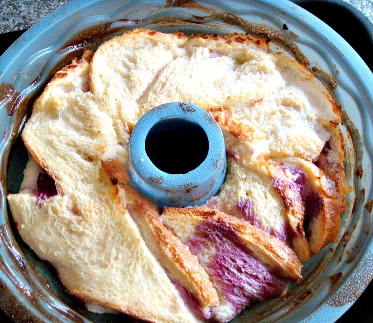Fluffy Raspberry Ripple Bread and Butter Pudding Lovefoodies