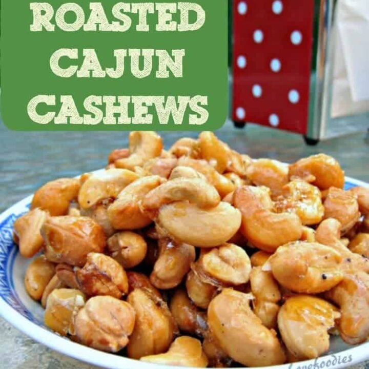 Honey Roasted Cajun Cashews Honey Roasted Cajun Cashews. Oh my! These are so addictive! Easy to make and the flavor combination works really well. Great for parties, movie nights, game nights or just to have all on your own!