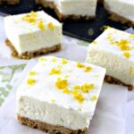 Lemon Cheesecake Squares. A very easy, no bake recipe with a wonderful lemon flavor.