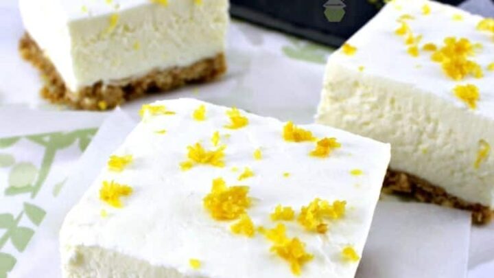 Lemon Cheesecake Squares. A very easy, no bake recipe with a wonderful lemon flavor.