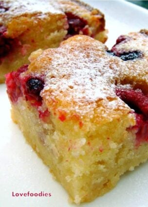 Raspberry and White Chocolate Bars Raspberry and White Chocolate Bars. A delicious and easy recipe, perfect with a nice cup of tea!