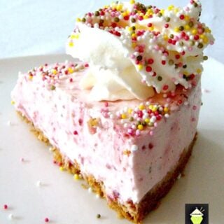 No Bake Strawberry Cheesecake -A lovely dessert and always popular any time of year!