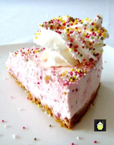 No Bake Strawberry Cheesecake -A lovely dessert and always popular any time of year!