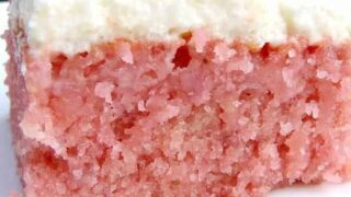 Strawberry and Coconut Poke Cake