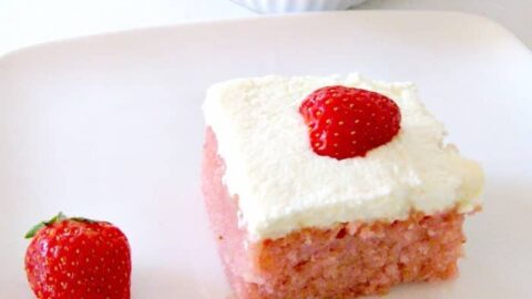 Strawberry and Coconut Poke Cake5