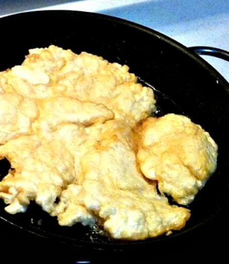 Bannock Fry Bread, being fried