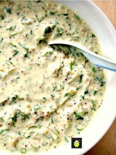Best Ever Tartar Sauce. Easy to make and always a hit! Goes great with seafood, fish, burgers, salads. A healthier option using yogurt for creaminess and sharpness.