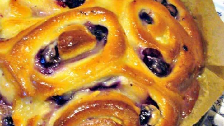 Blueberry Cream Cheese Swirly Bread