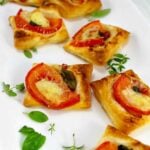 Cheesy Bacon and Tomato Mini Pizzas, very quick and easy to make and also flexible with your favorite toppings. Serve as party food, appetizers or a light brunch, lunch boxes.. the sky's the limit! Great for making ahead and freezing.