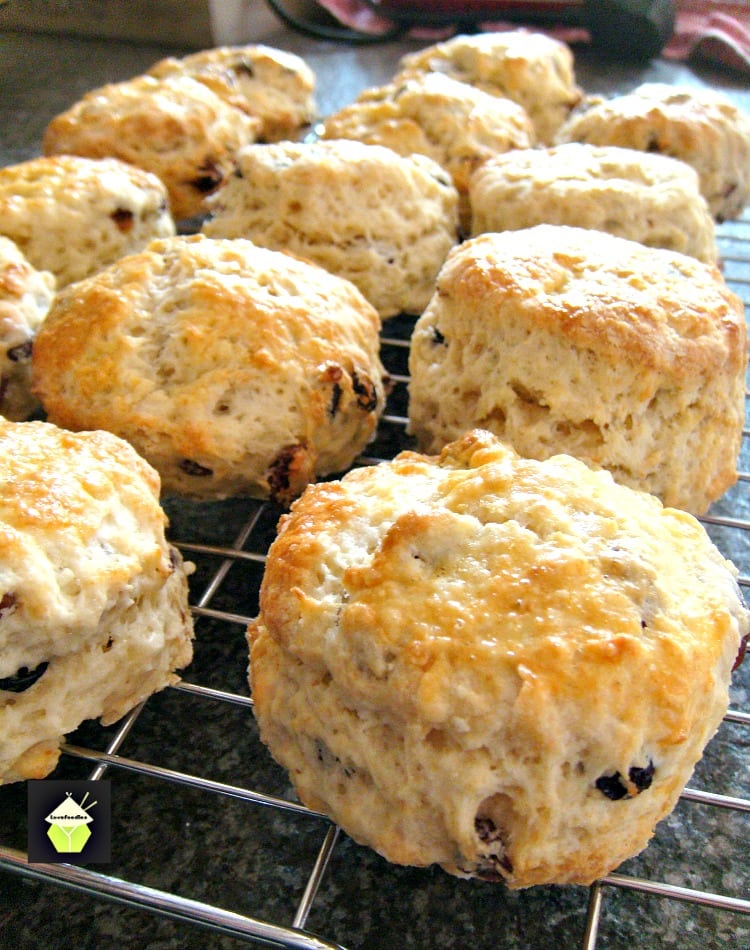 Classic English Scones. Quick and Easy to make, moist, light and fluffy!