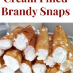 Cream Filled Brandy Snaps - A wonderful cookie type treat, oddly enough, with no brandy! One is never enough so be sure to make plenty!