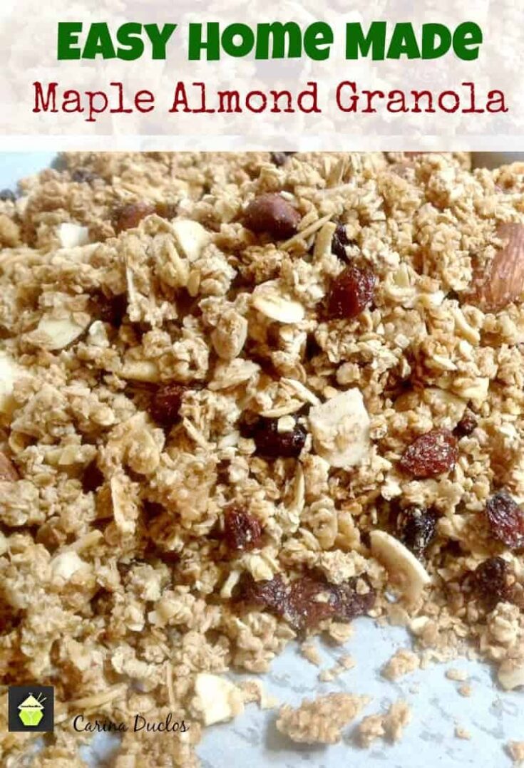 Easy Home Made Maple Almond Granola3