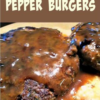 Home Made Pan Fried Pepper Burgers. A really great taste with a wonderful marinade. Pan fry or grill / BBQ.
