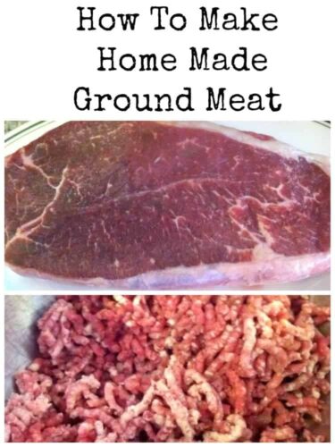 Here's a very easy guide for how to make your own home made ground meat. This way you know exactly what goes in your ground meat!