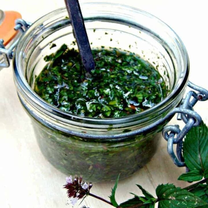 How to Make Easy Mint Sauce 7 How To Make Easy Mint Sauce. Simple, homemade recipe, great with a roast dinner or to use as a marinade!