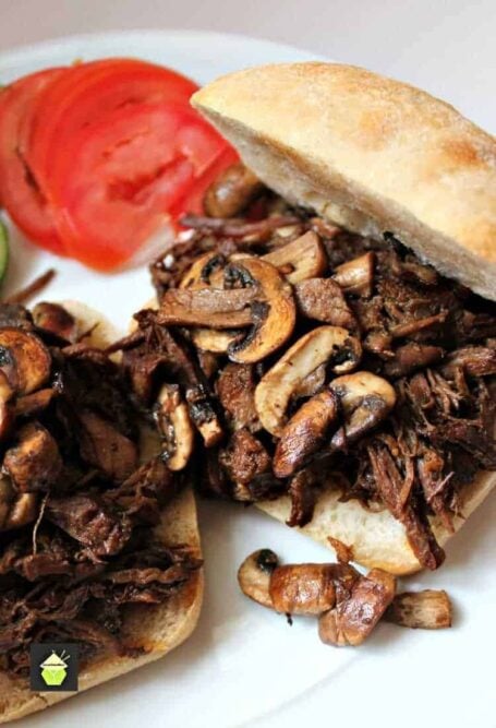 Sweet and Spicy Pulled Beef Sweet and Spicy Pulled Beef. Slow cooked tender beef in a delicious sauce, simply served on a warm ciabatta roll with sauteed mushrooms, makes for a perfect meal!