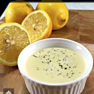 Lemon and Garlic Butter Sauce. This is delicious served with seafood, fish, chicken or pork. Very easy and quick to make too!