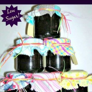 Low Sugar Blackberry Jam. Options for sugar free too! Easy to follow family recipe and delicious!