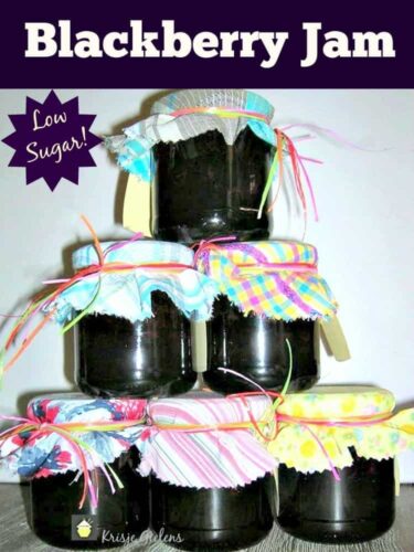 Low Sugar Blackberry Jam. Options for sugar free too! Easy to follow family recipe and delicious!